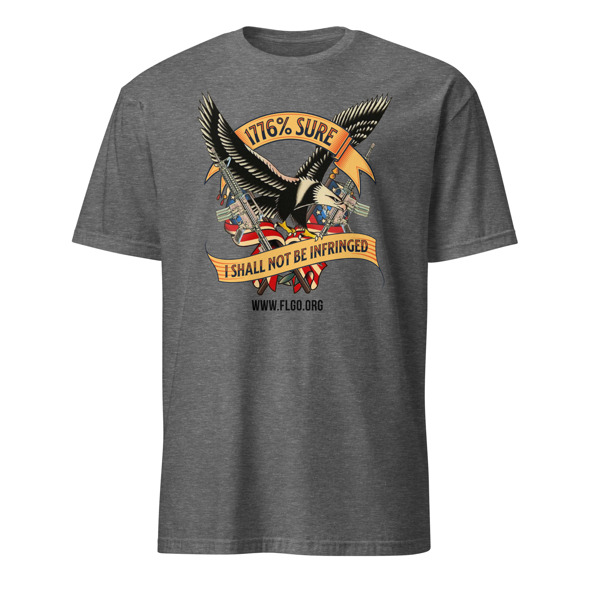 Supersoft – Short Sleeve – Unisex – Black Text – “I’m 1776% Sure” - Image 2