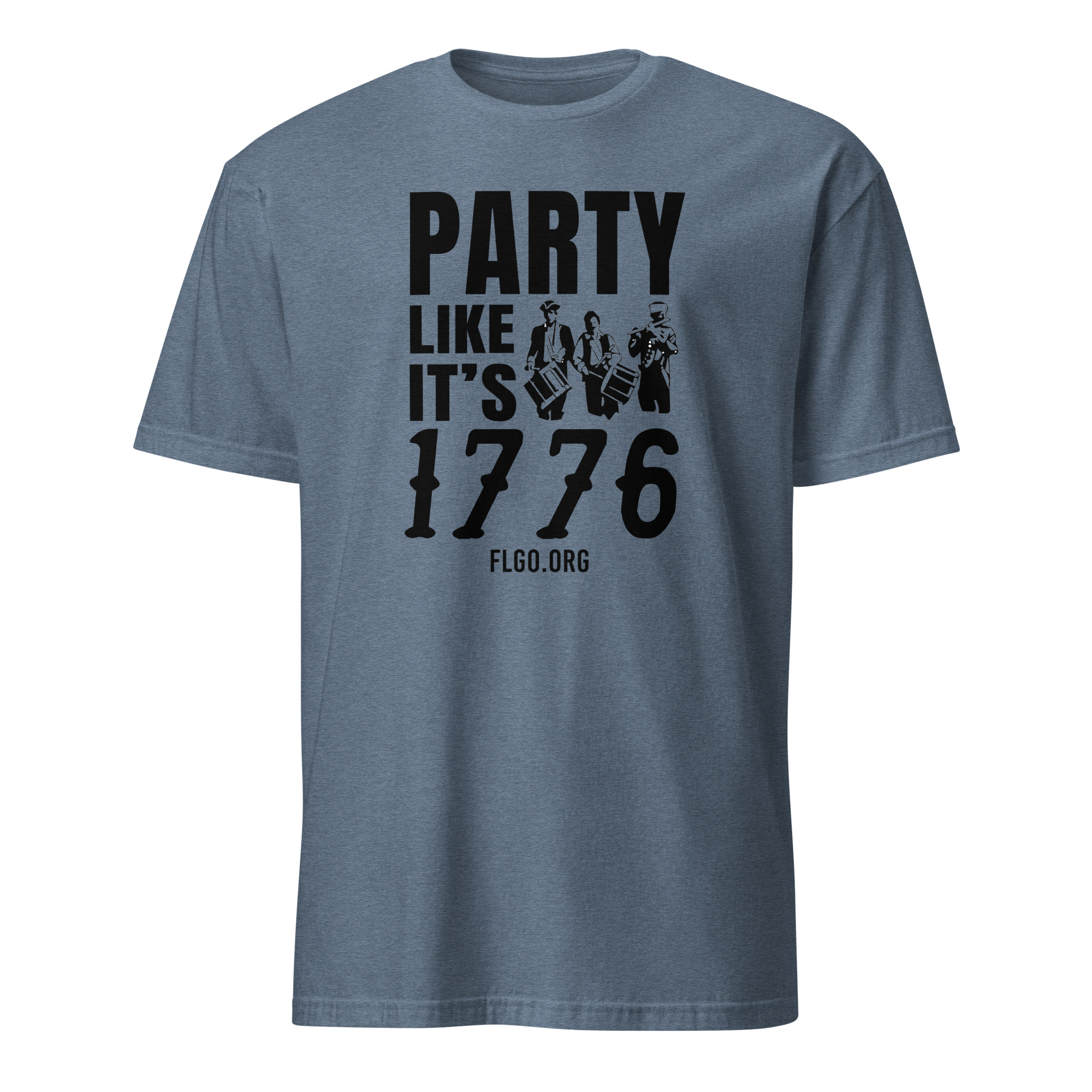 Supersoft – Short-Sleeve- Unisex – Dark Text – “Party Like It’s 1776” - Image 5