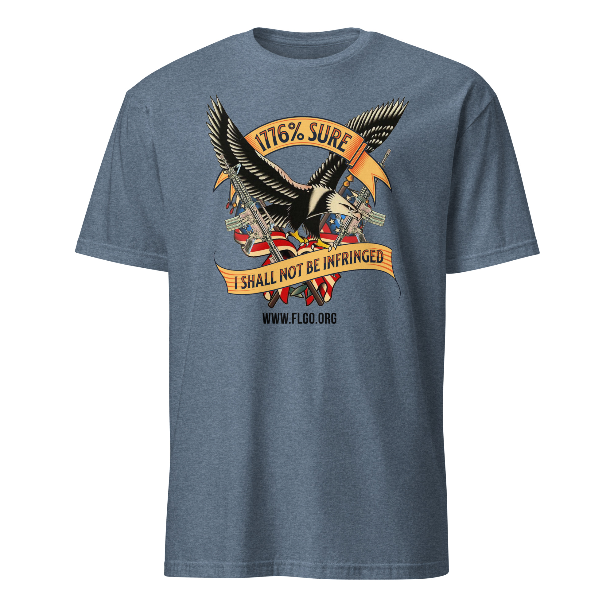 Supersoft – Short Sleeve – Unisex – Black Text – “I’m 1776% Sure” - Image 5
