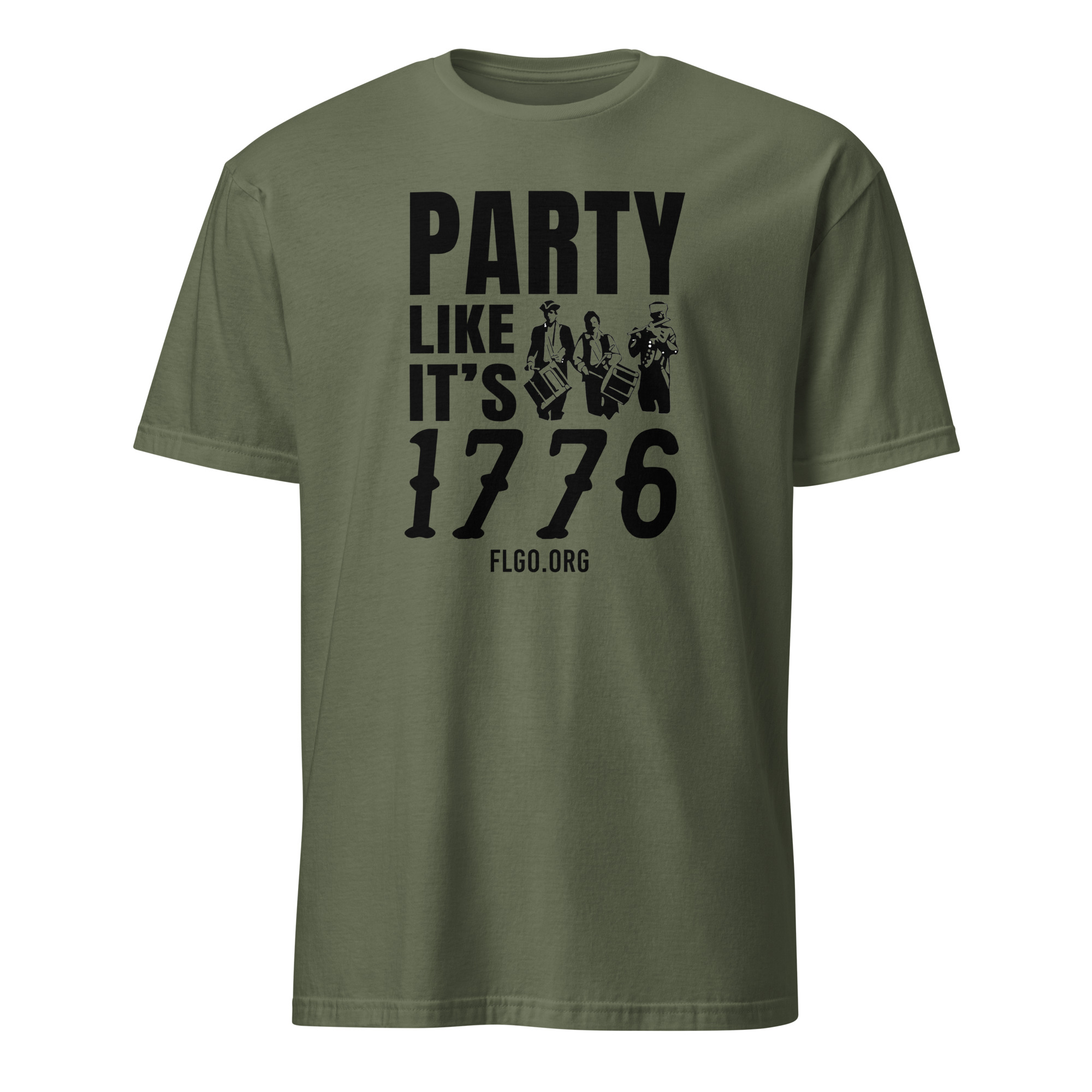 Supersoft – Short-Sleeve- Unisex – Dark Text – “Party Like It’s 1776”