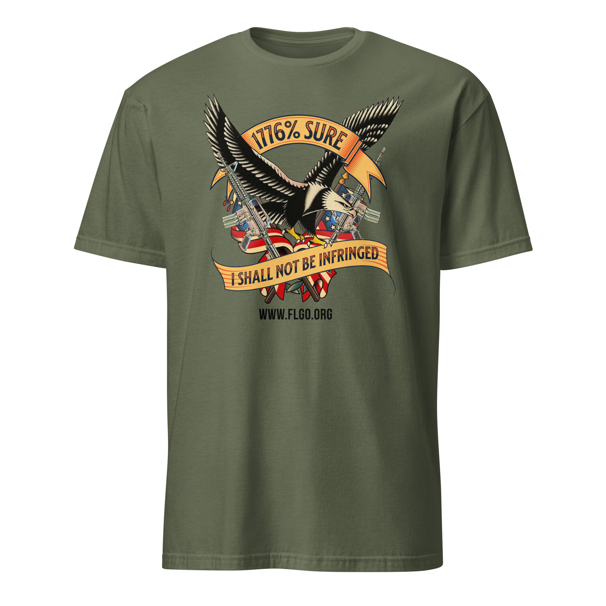 Supersoft – Short Sleeve – Unisex – Black Text – “I’m 1776% Sure” - Image 3