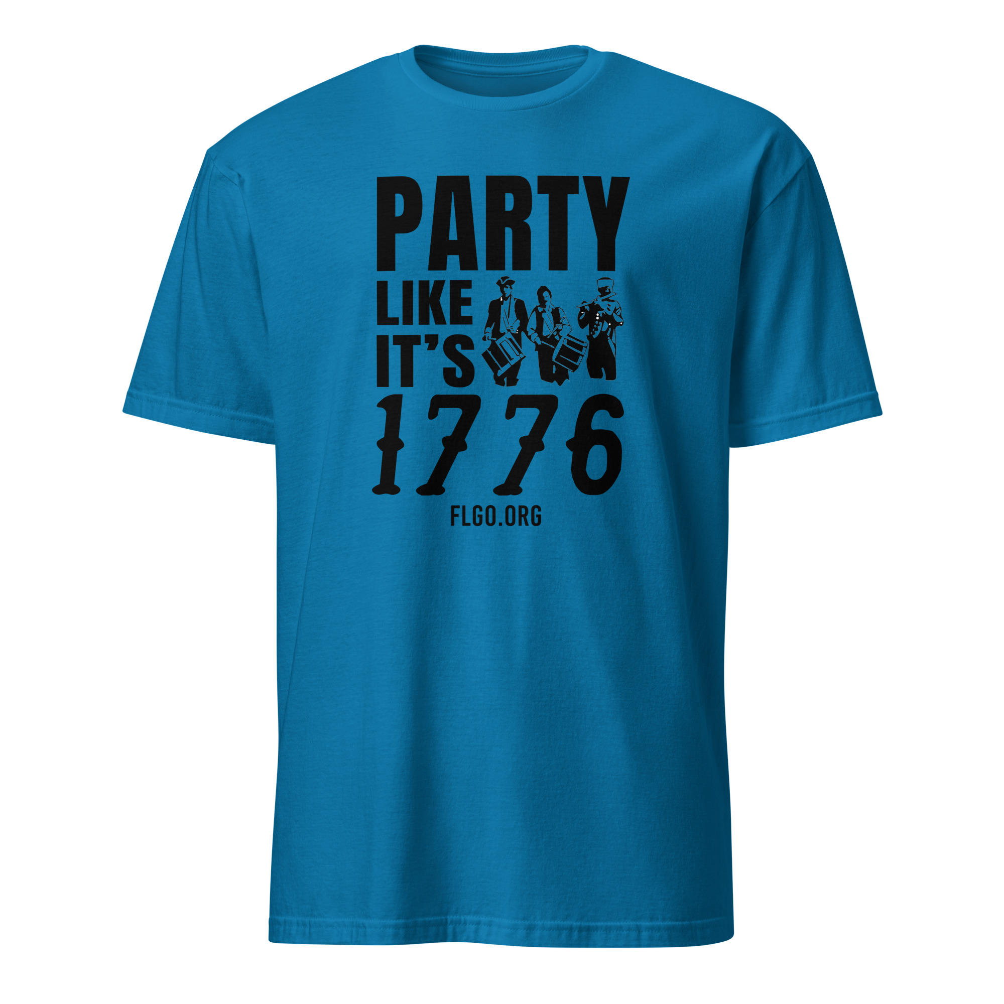 Supersoft – Short-Sleeve- Unisex – Dark Text – “Party Like It’s 1776” - Image 2
